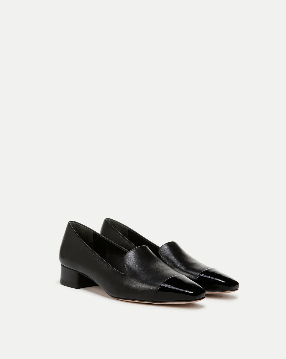 Cecile Leather Cap-Toe Loafer
