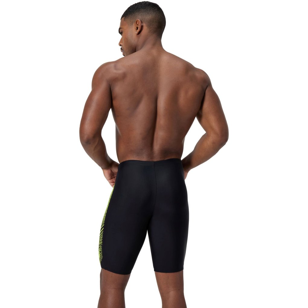Speedo Medley Logo Jammer Men - black/hyper yellow