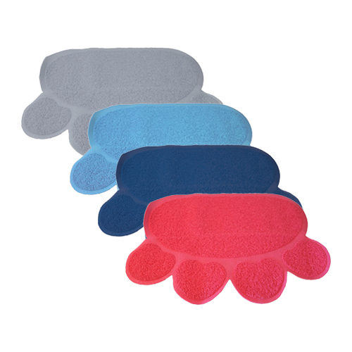 Boon Litter Tray Mat Paw - 60 x 45cm - Light Grey