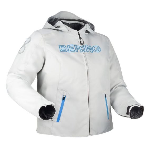 Blouson Moto Bering WARWICK QUEEN SIZE - Gris / BleuRef : BR1661