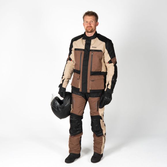 DXR ROADTRIP Motorcycle Jacket - Black / BeigeRef: DXR0298