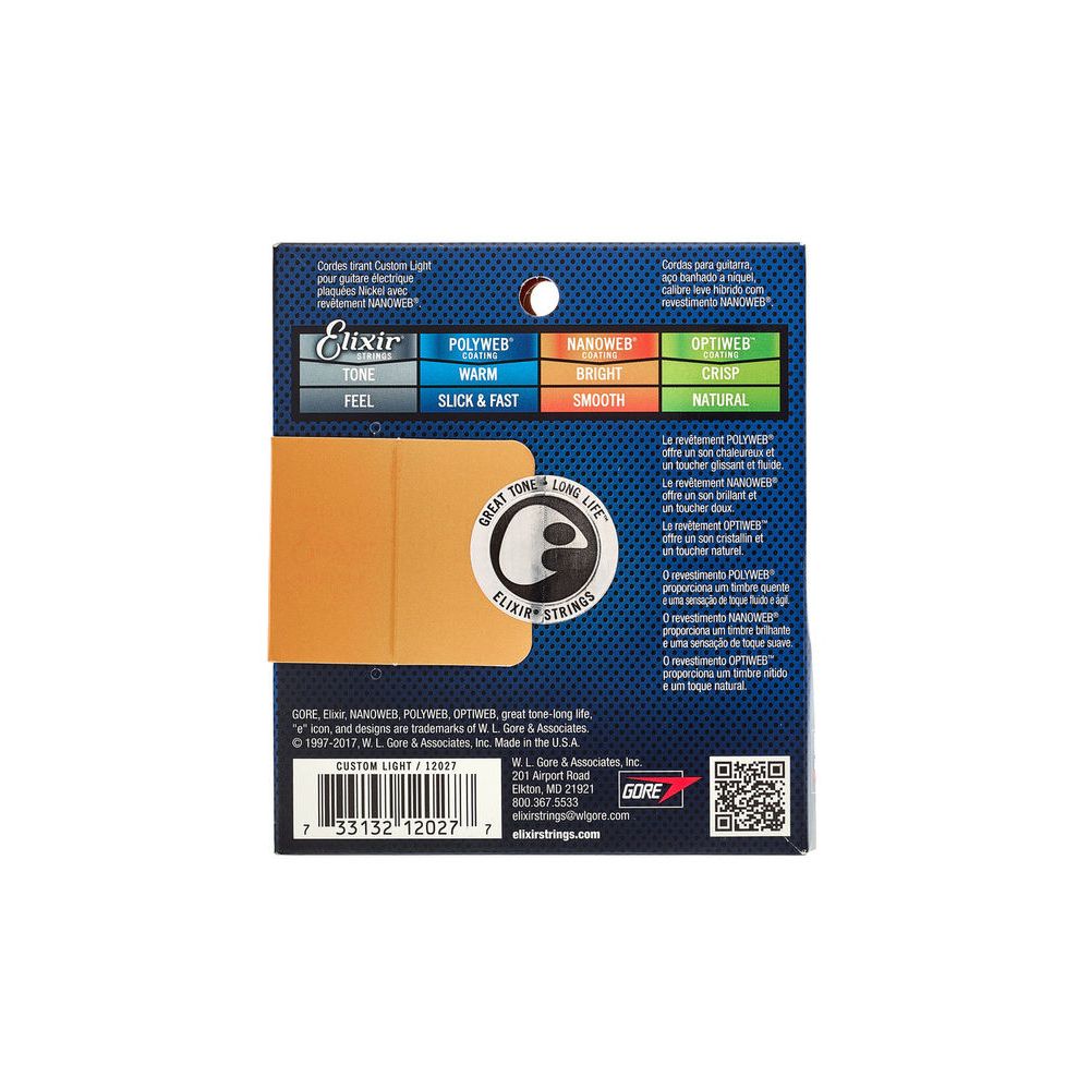 Elixir Nanoweb Custom Light – Thomann Ireland