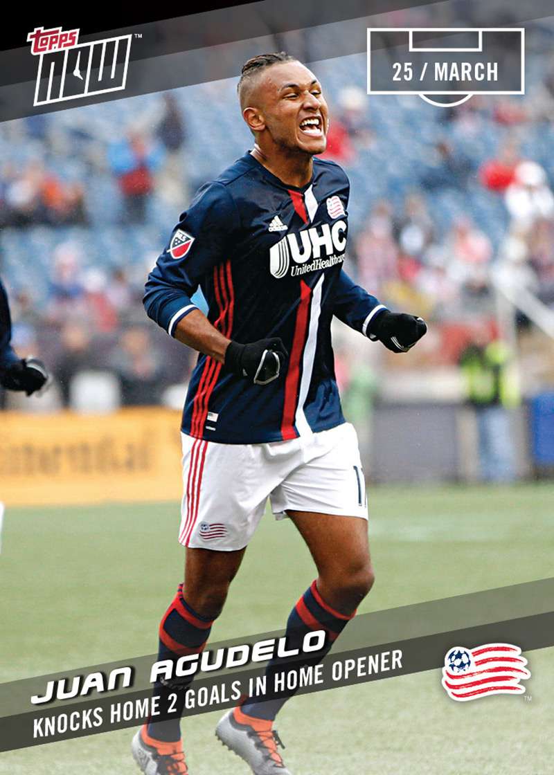 JUAN AGUEDELO - 2017 MLS Topps NOW Card 11 - Print Run QTY: 50 Cards