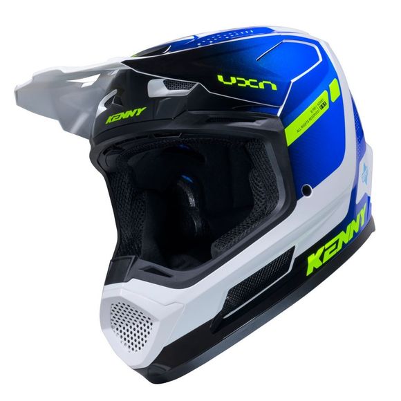 Casque cross Kenny PERFORMANCE GRAPHIC 2026 - Blanc / BleuRef : KE2743