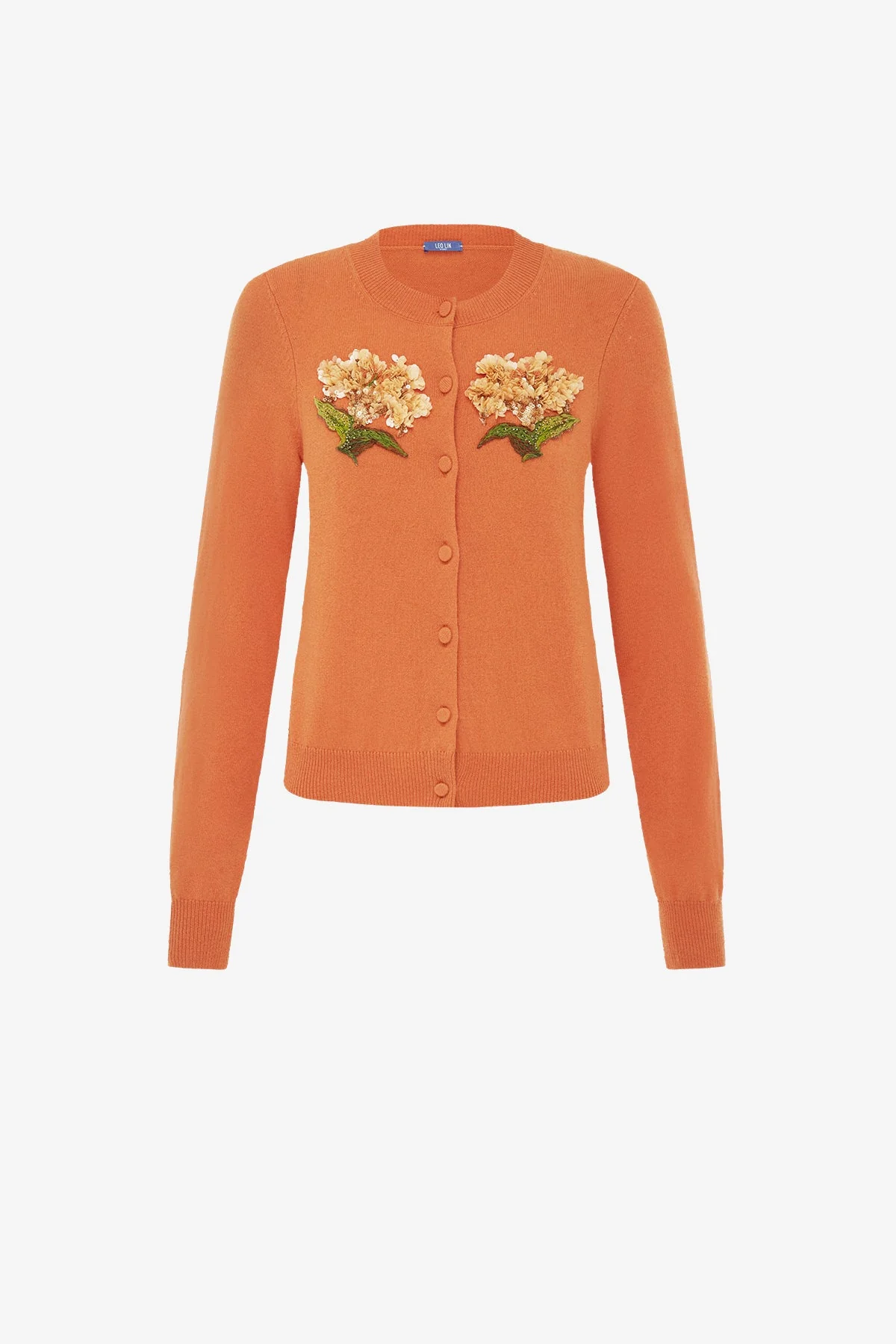 Claire Embellished Cashmere Blend Cardigan - Ochre