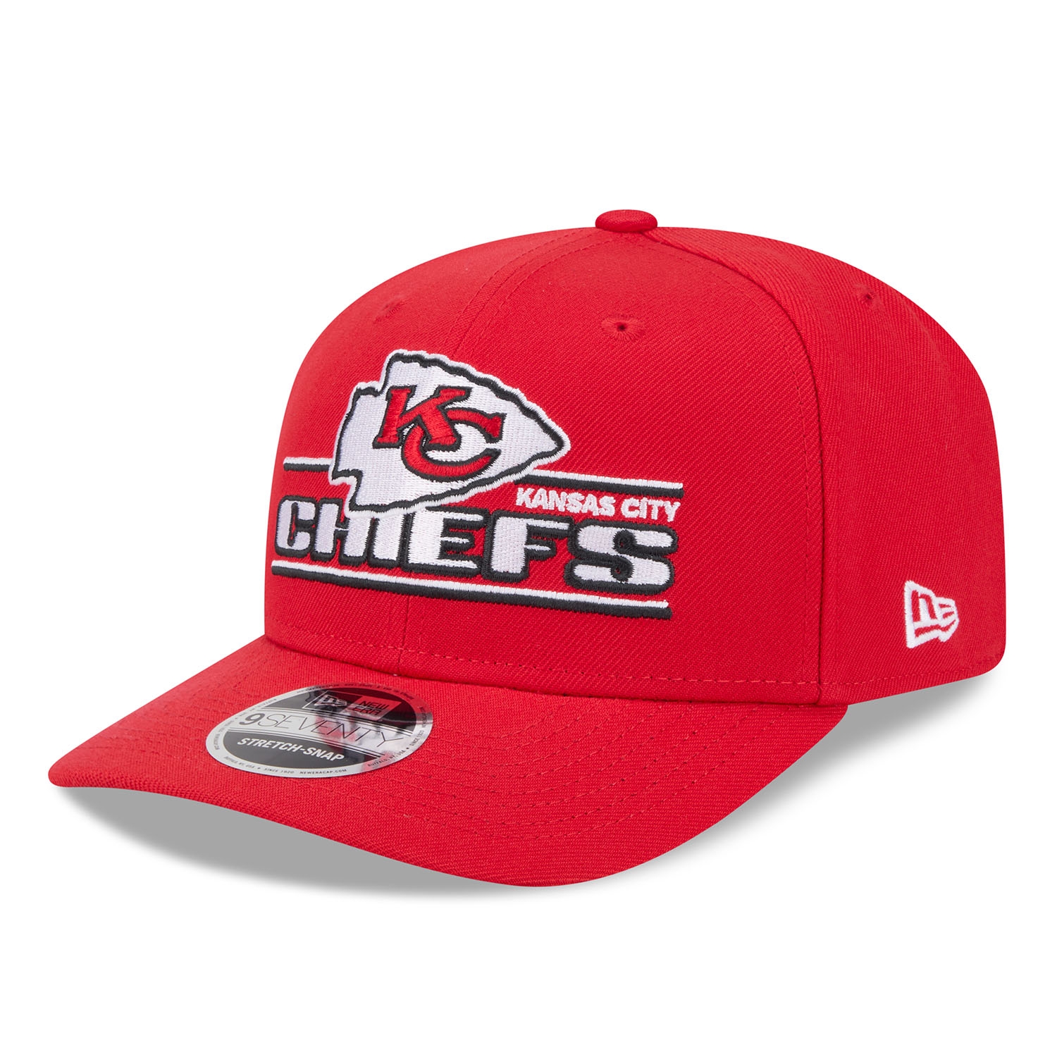 Kansas City Chiefs NFL Stated 9SEVENTY Stretch-Snap Cap Red