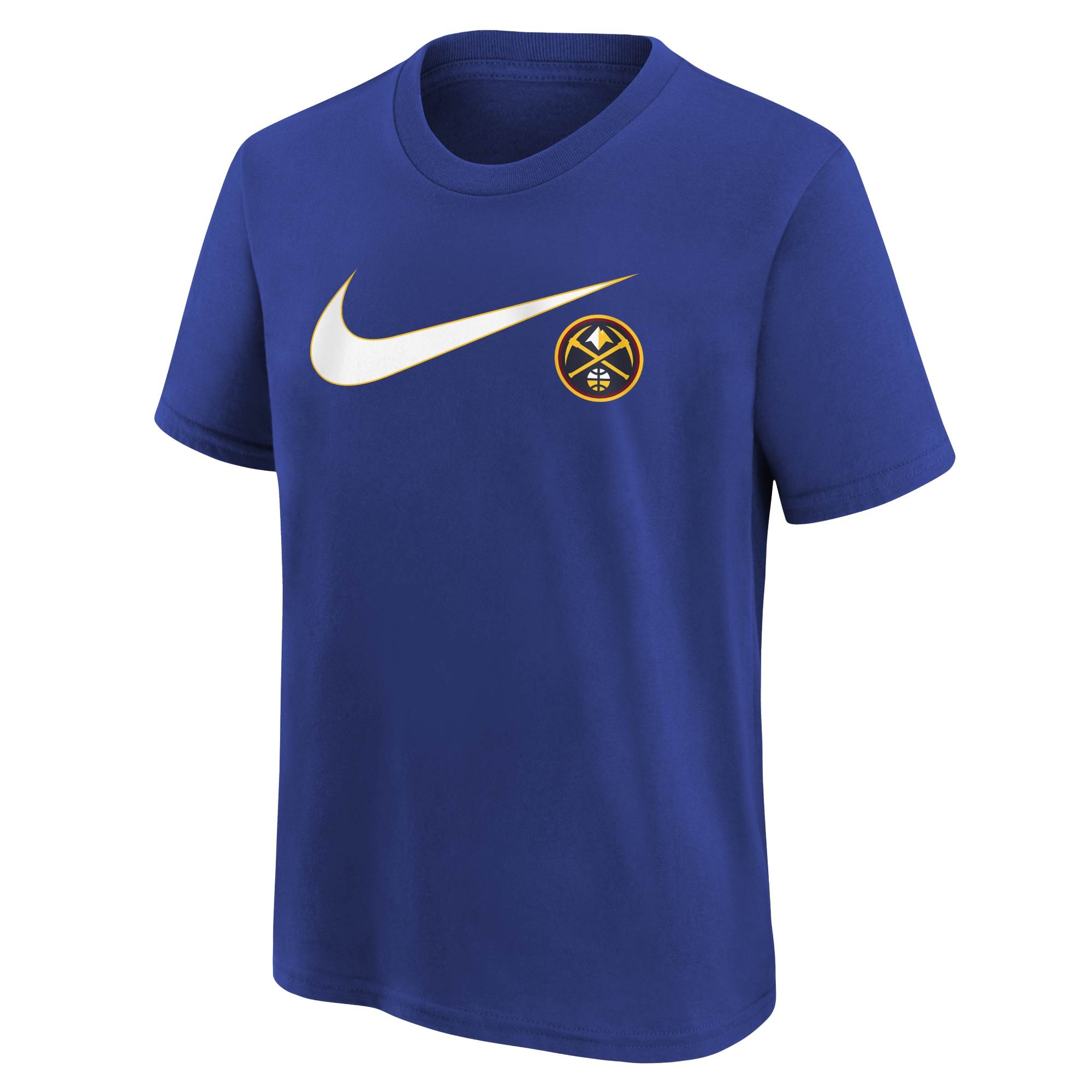 Denver Nuggets Nike Swoosh Logo NBA T-Shirt Blue (YOUTH)