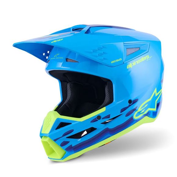 Casque cross Alpinestars S-M3 FORCE 2026 - BleuRef : AP3970