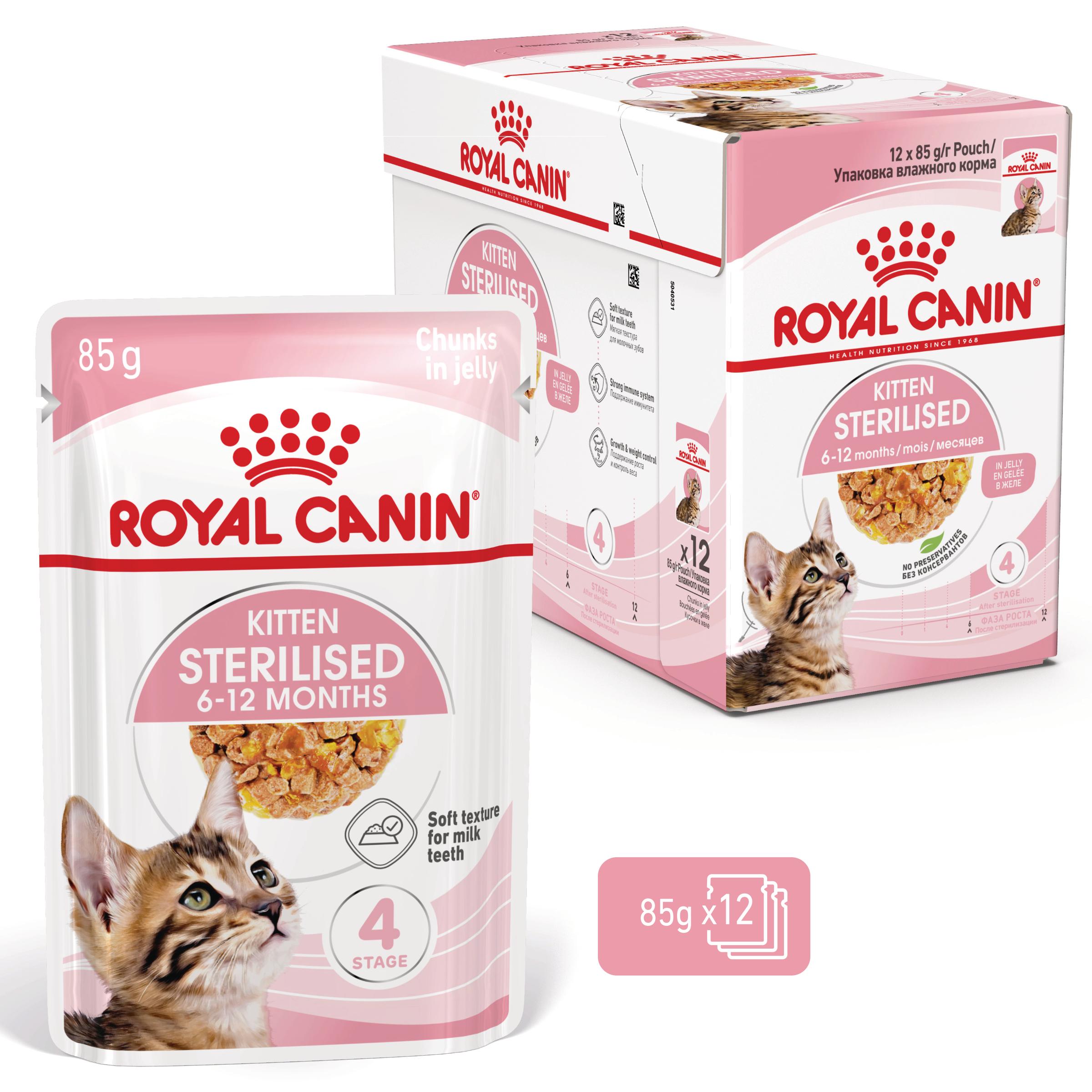 Royal Canin Kitten Sterilised in Jelly - Meal sachet - 12 x 85g