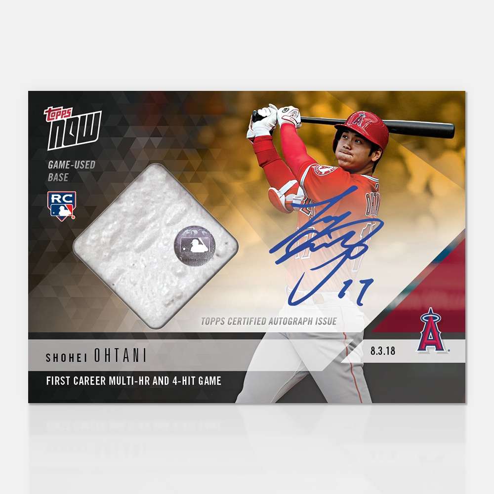 On-Card Autograph & Game Used Base # to 1 - Shohei Ohtani - MLB TOPPS NOW®