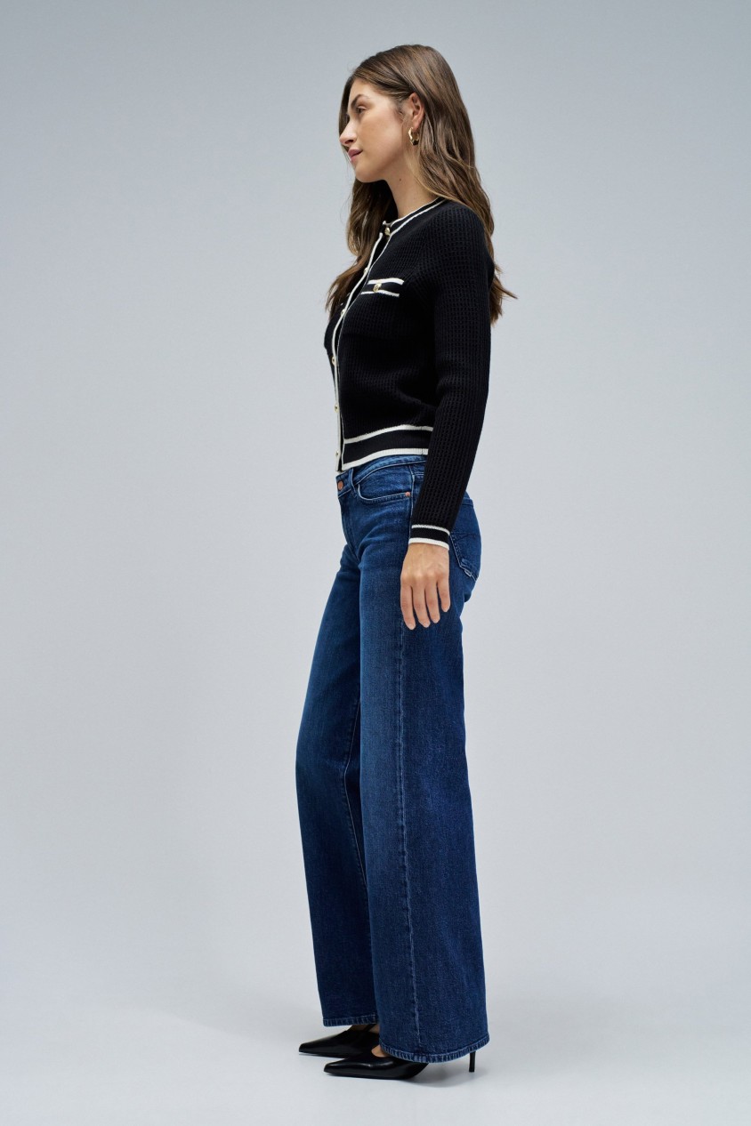 LOW RISE WIDE JEANS