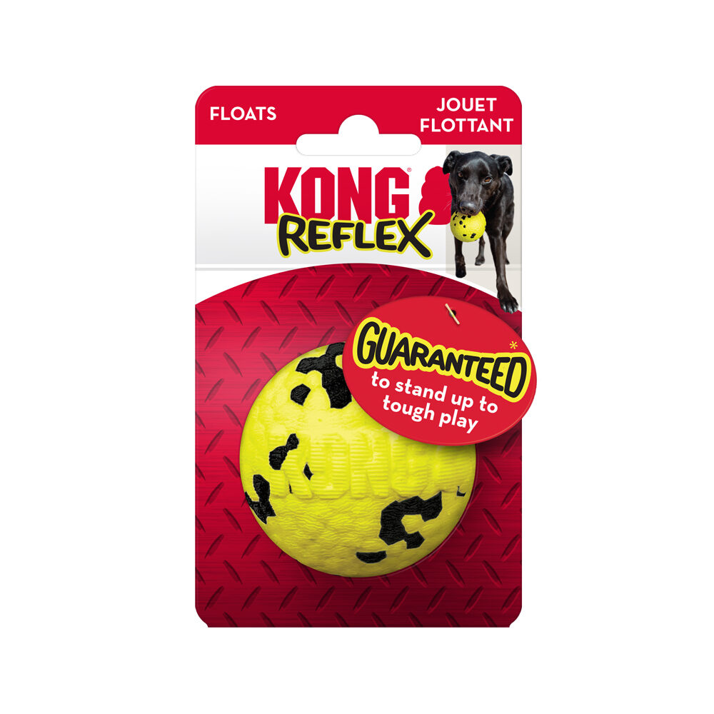 KONG Reflex Ball - Yellow - 7 x 7 x 7 cm