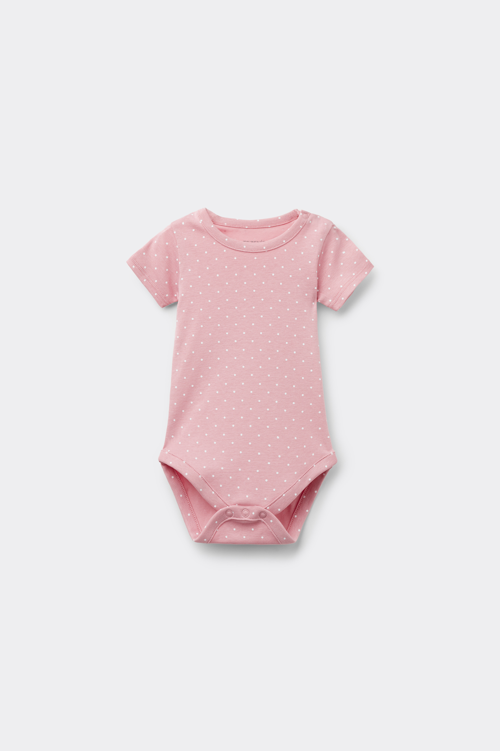 Baby Pure Cotton Bodysuit with Short Sleeves