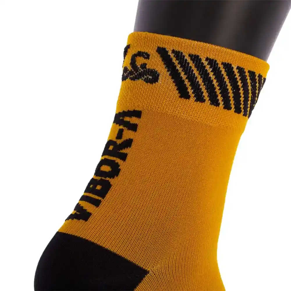 SOCKS VIBOR-A KAIT HALF-CUT GOLD/BLACK