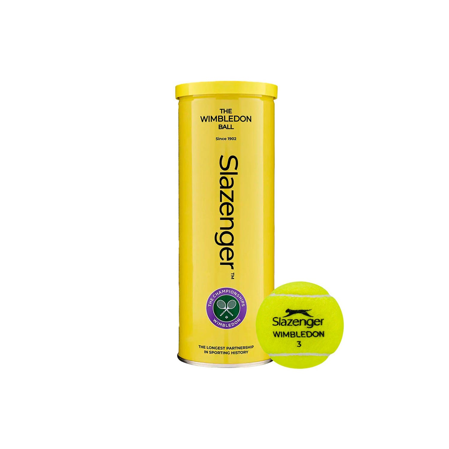3-BALL CAN SLAZENGER WIMBLEDON