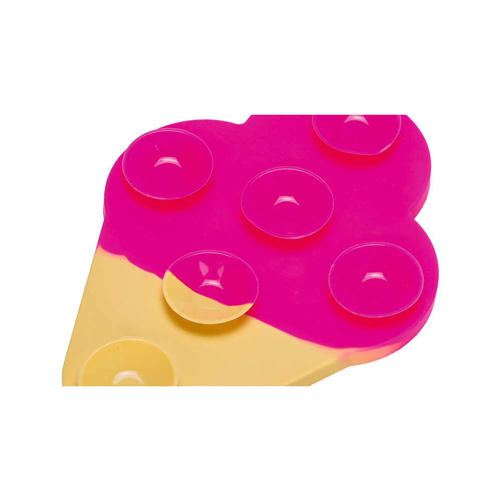 Beeztees Licking Mat Ice Cream - Pink - 21 x 15 x 1.8 cm