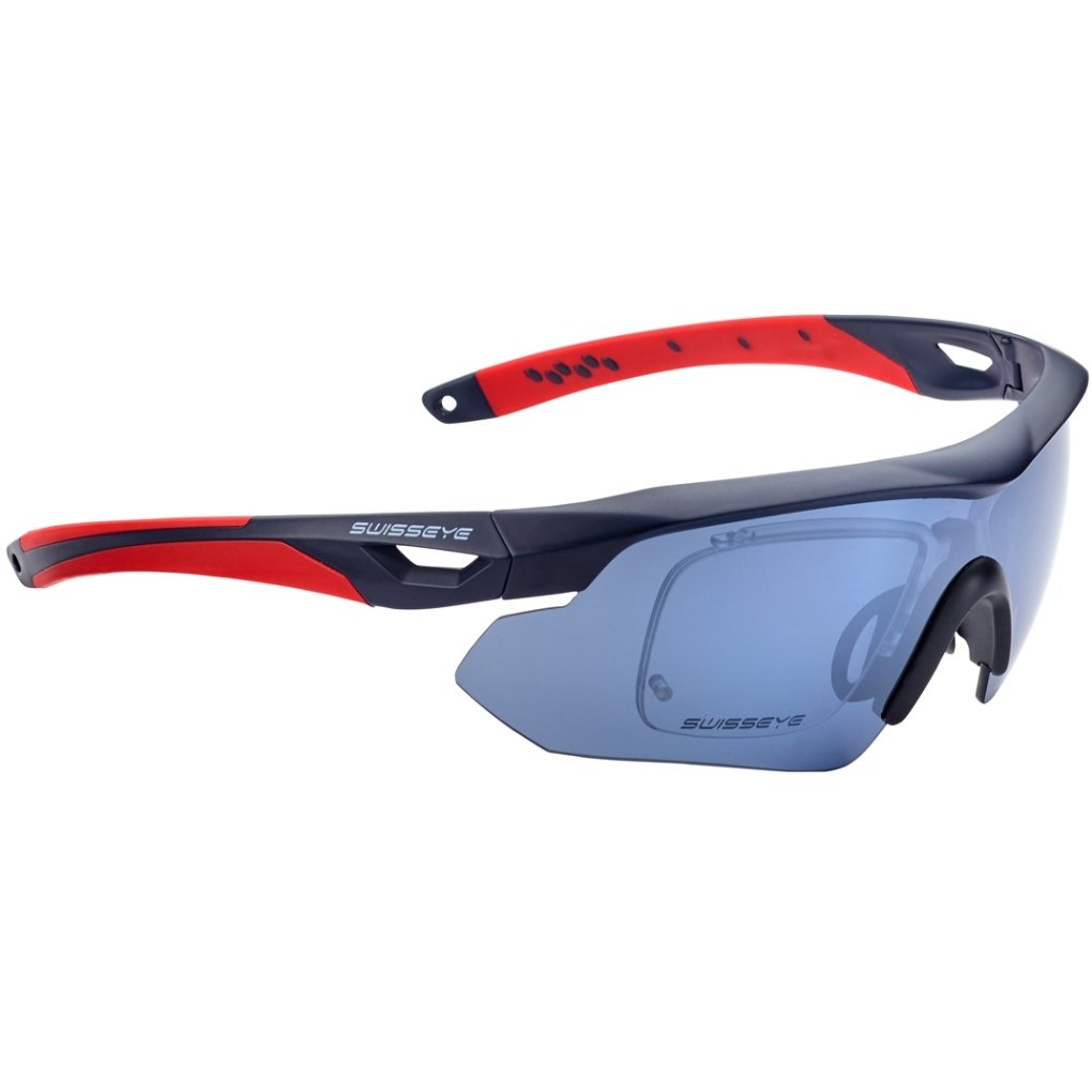 Swiss Eye Nighthawk Sports RX Glasses - Dark Blue Matt/Warm Red - Smoke FM | Orange | Clear | 12981RX