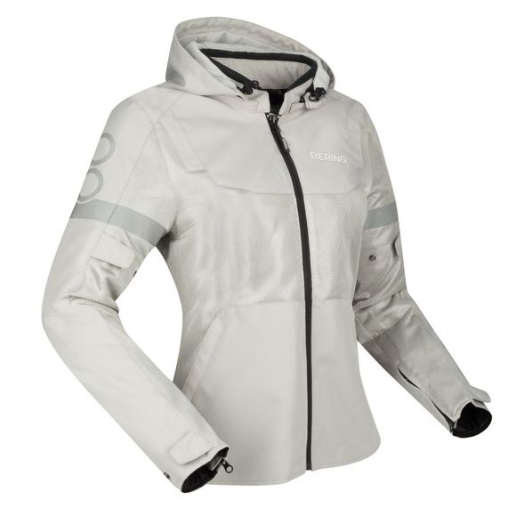 Bering Lady Bering Motorcycle Jacket 17353 - Gray / BlackRef : BR1604