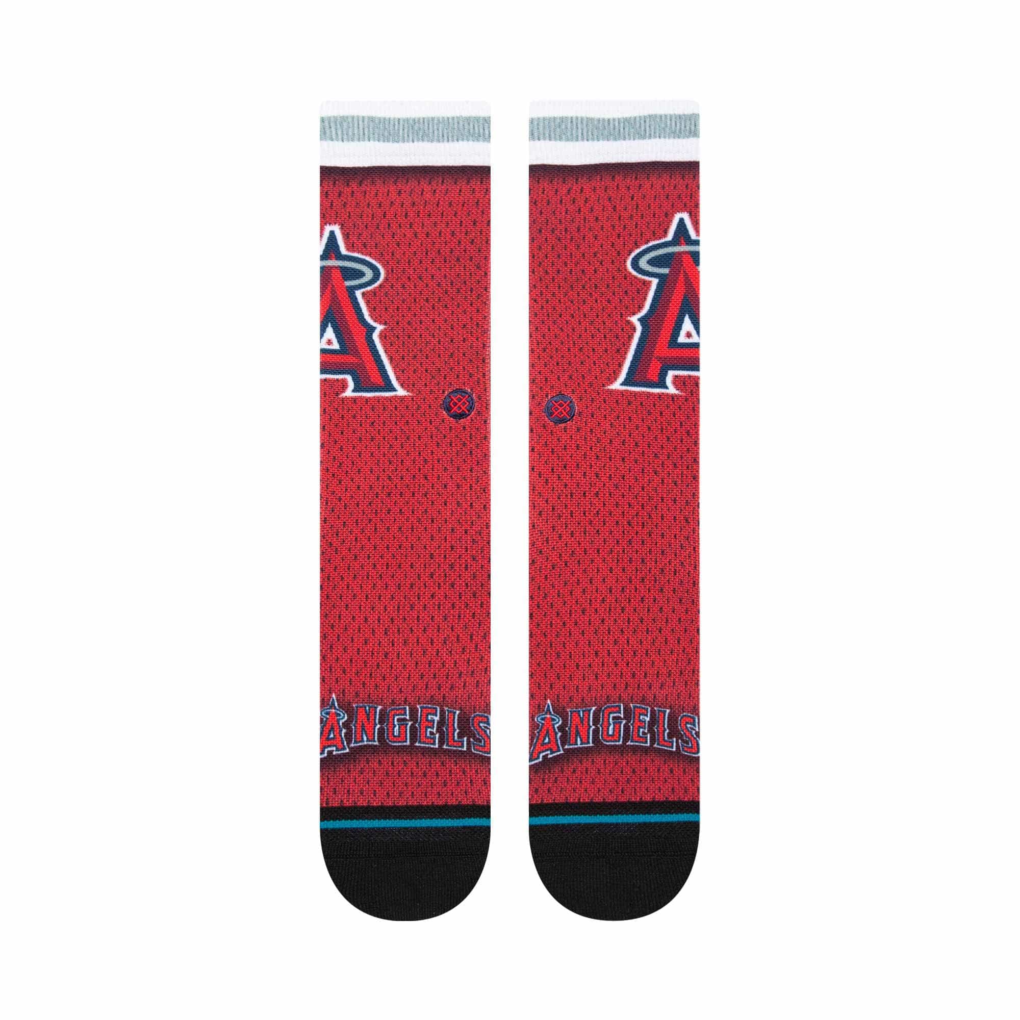 Los Angeles Angels MLB Batting Practice Stance Crew Socks