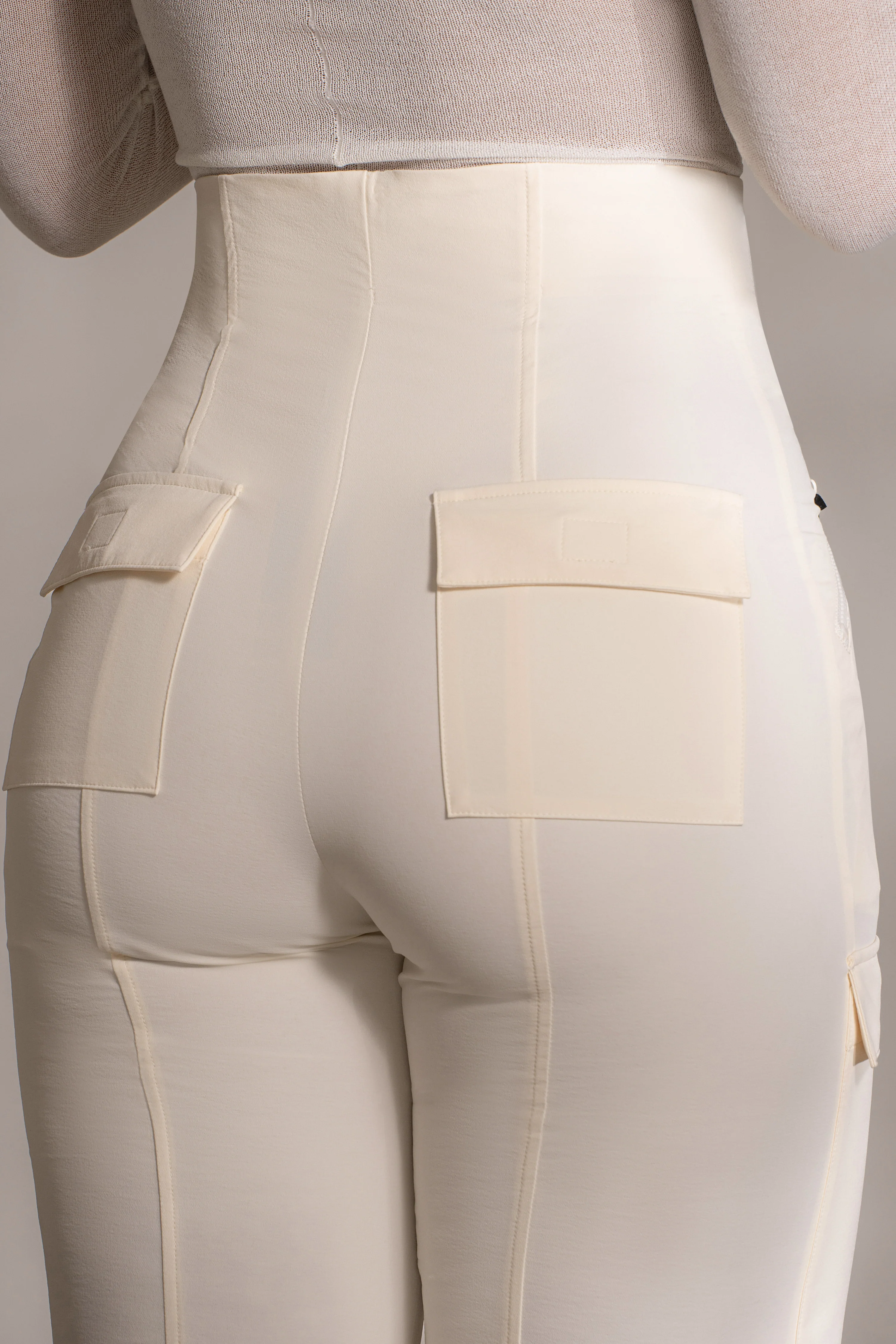 Buttercream Nyah Nylon Utility Pants