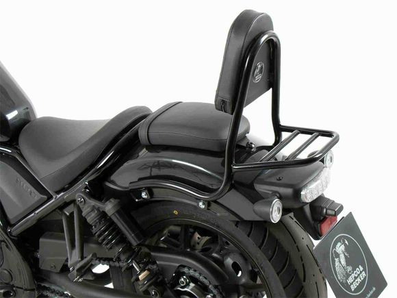 Hepco & Becker Luggage Rack with sissybar - glossy blackHONDA 1100 CMX 1100 REBEL - 2021 - 2024Ref: Hbe05497A / 6129525 00 01