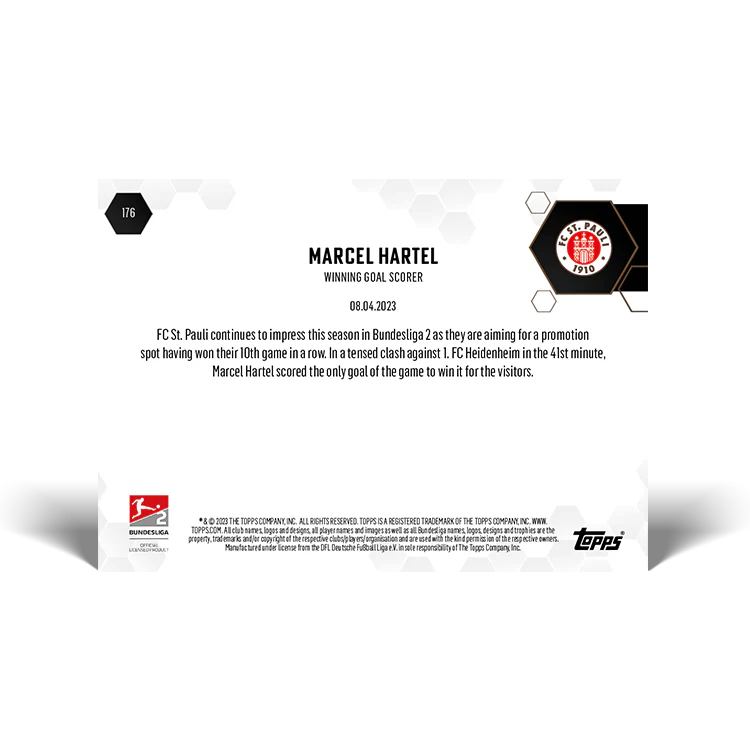 Topps UK - Winning goal scorer - Bundesliga TOPPS NOW® Card #176