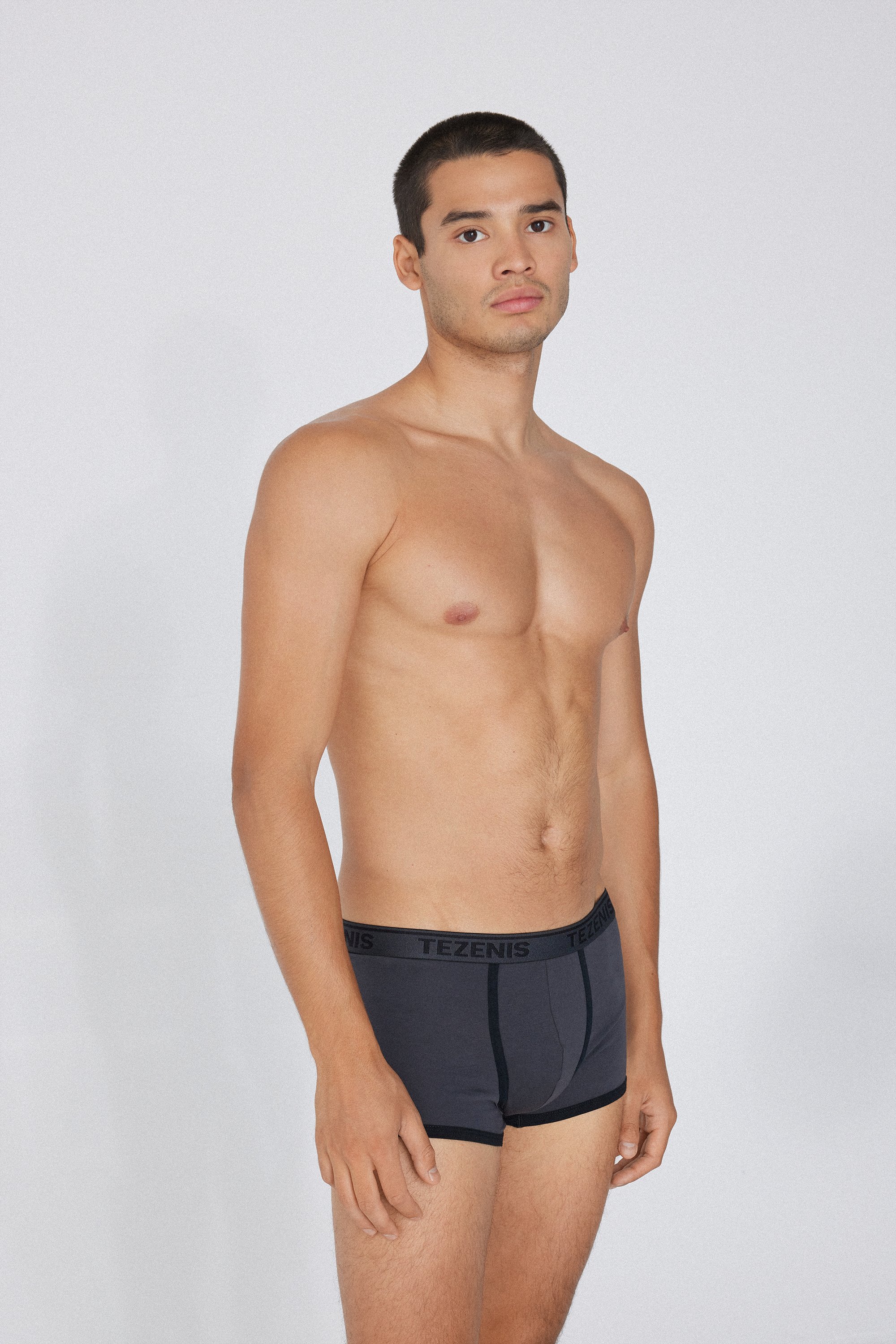Organic Cotton Boxers with Contrasting Trim and Logo