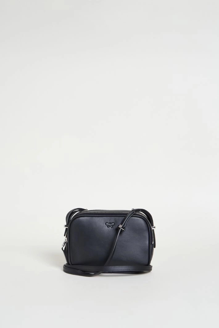 Leather mini bag - BLACK