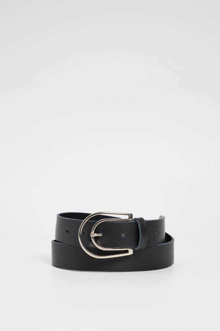 Belt with split buckle - BLACK
