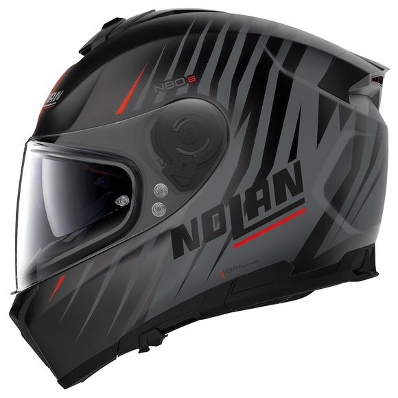 Casque intégral Nolan N80-8 - KOSMOS N-COM - NoirRef : NL1494-C6232