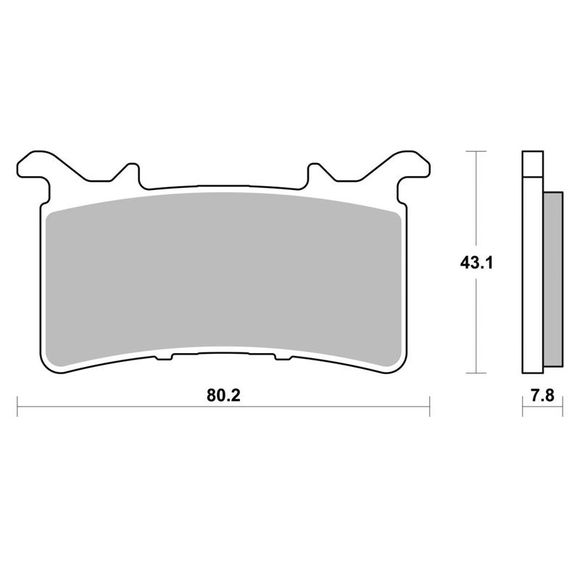 Brembo Racing carbon front brake padsRef: Bm0014 / 07Gr99Rc
