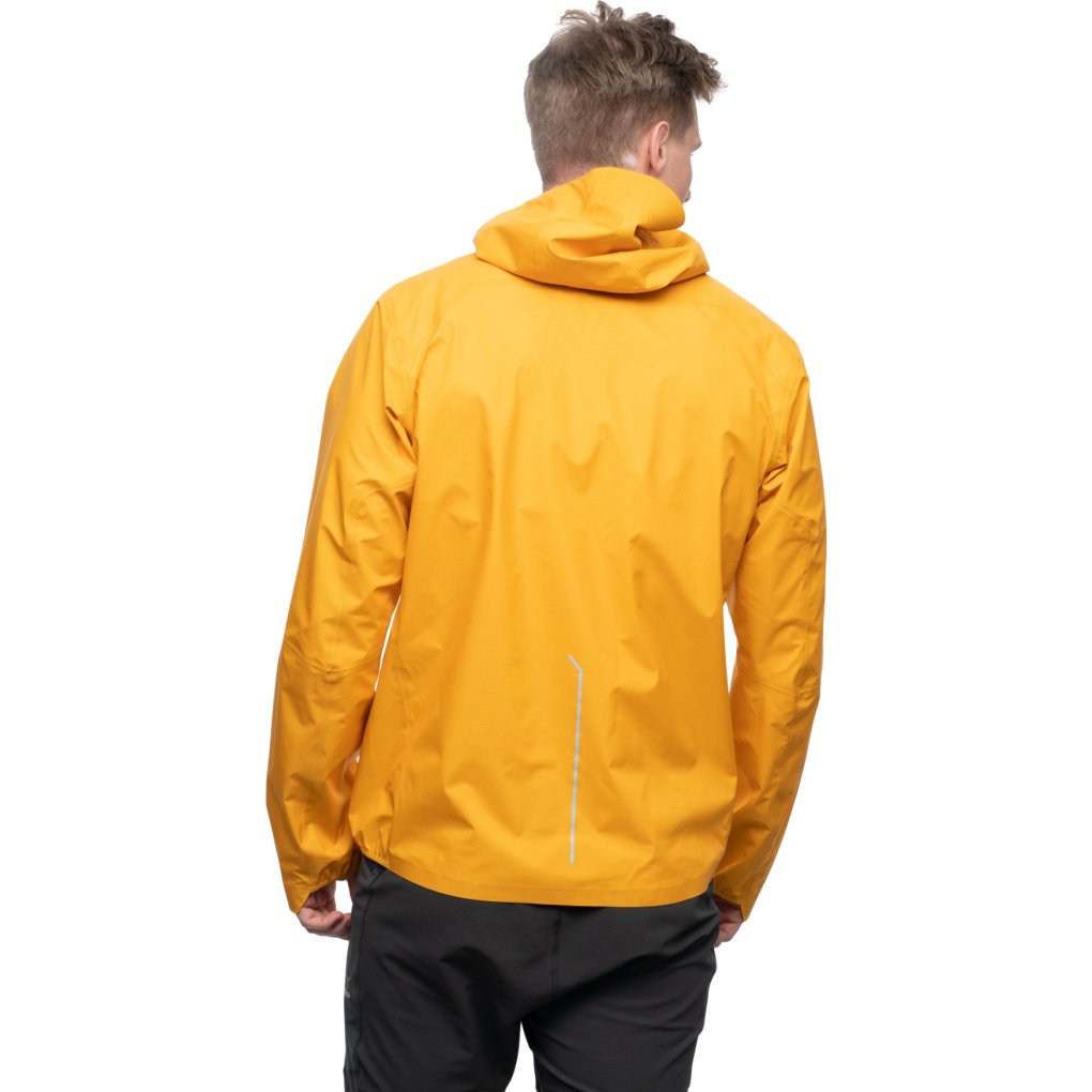 Bergans Y LightLine Air 3L Shell Jacket Men - mango yellow/dark shadow grey