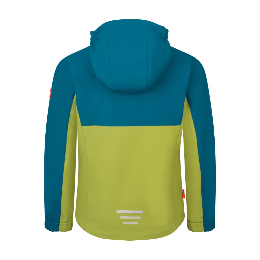 Trollkids Kristiansand Jacket Kids - Pear Green/Lagoon Green/Sahara Sunset