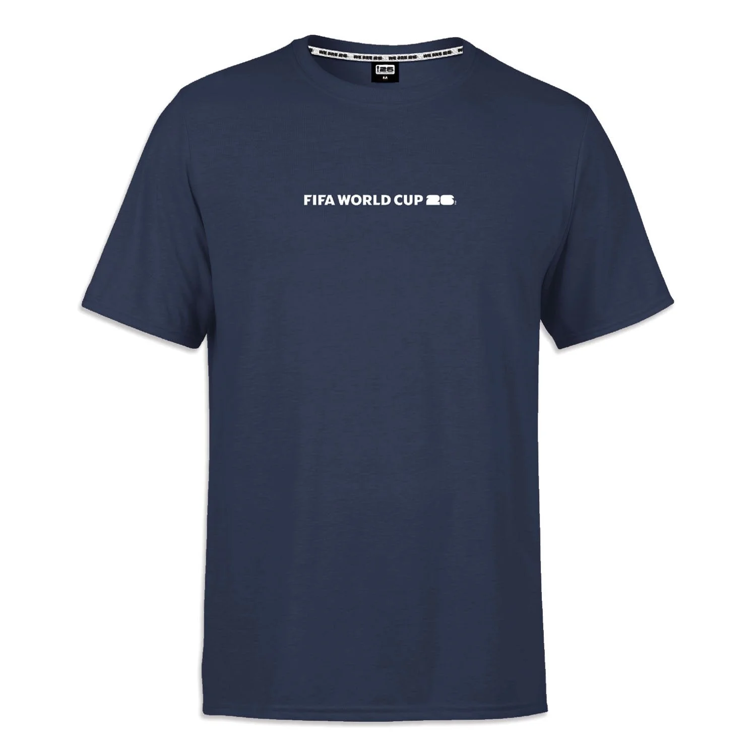 2026 Soccer Fan Collection Vertical Abstract Navy T-Shirt - Unisex