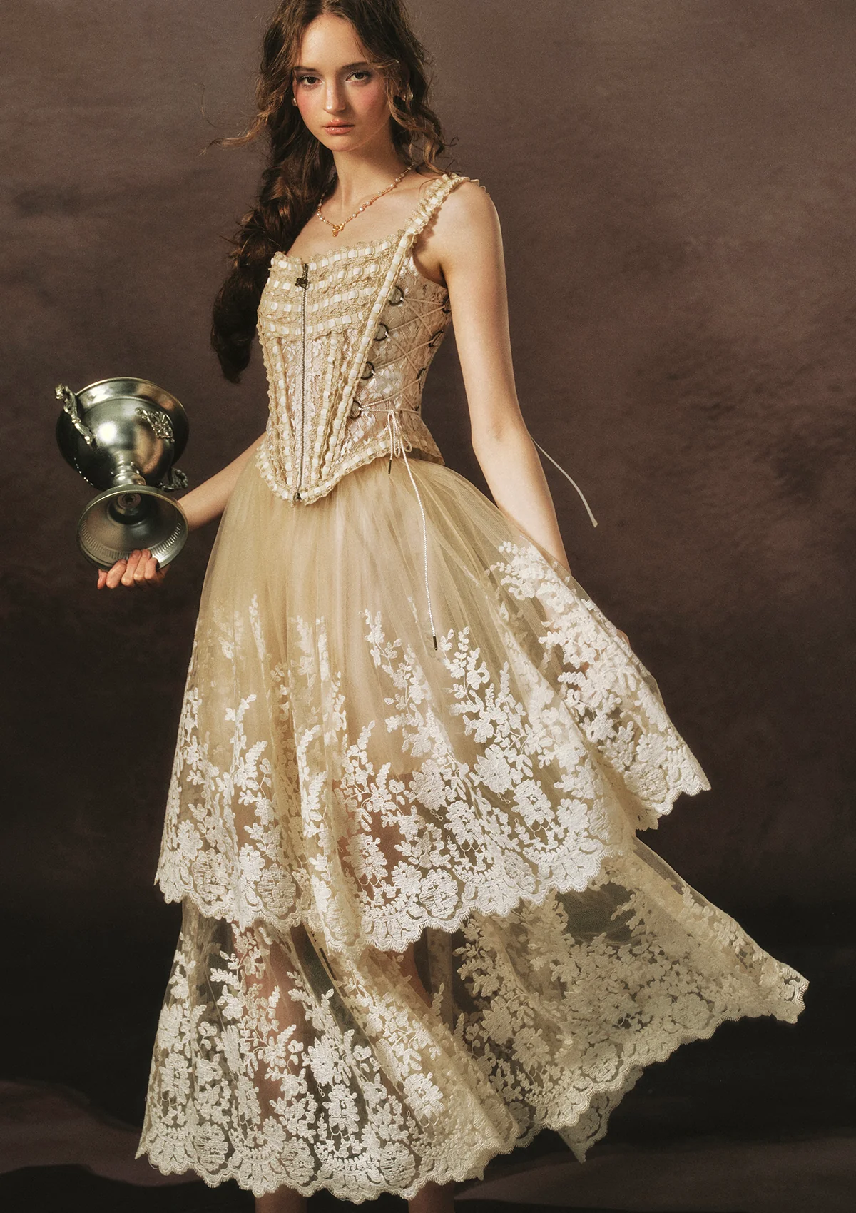 Holy Golden Chalice Corset