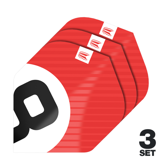 Target Pro Ultra Chicane Red No2 Standard Flights - 3 sets