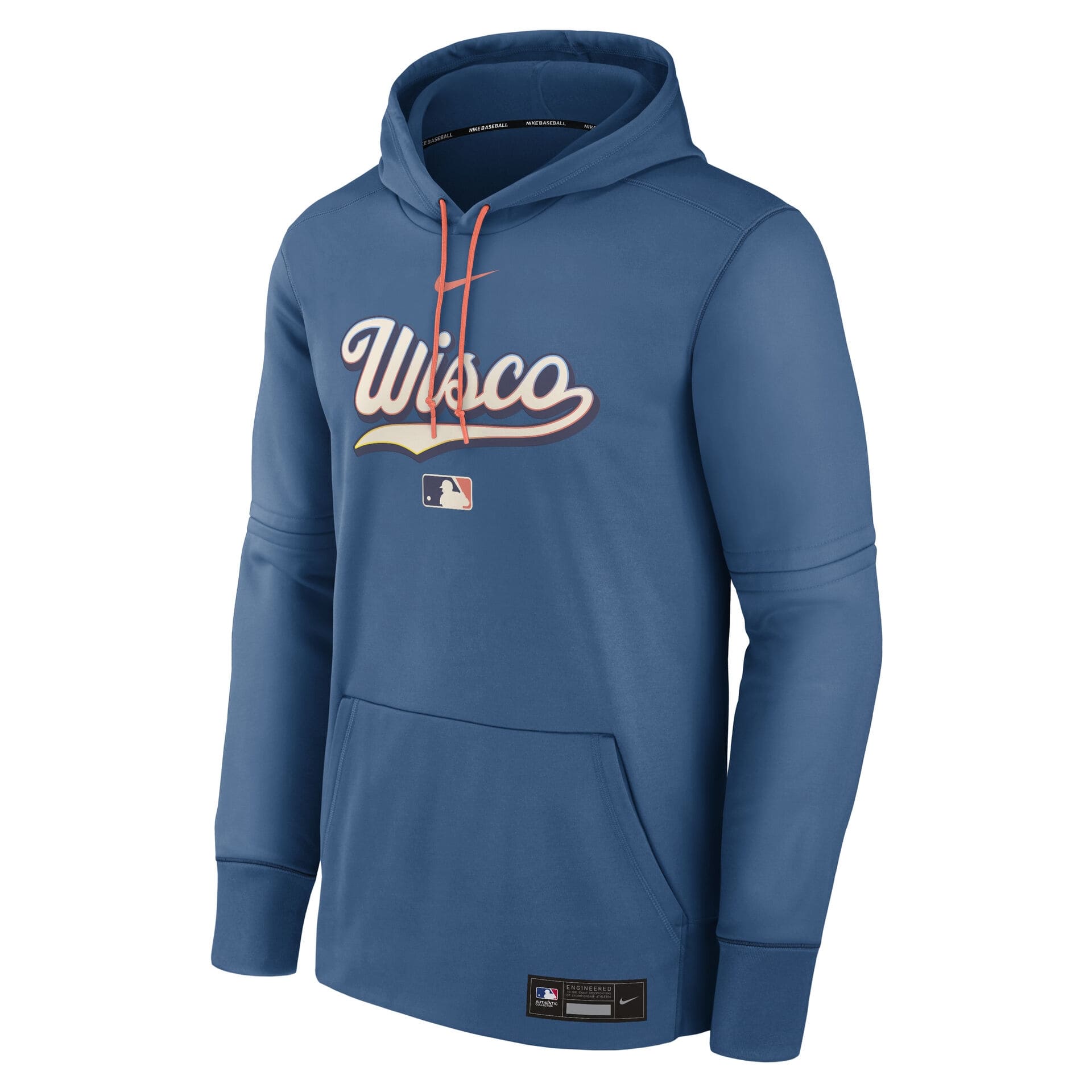 Milwaukee Brewers City Connect 2026 MLB Authentic Therma Hoodie Blue