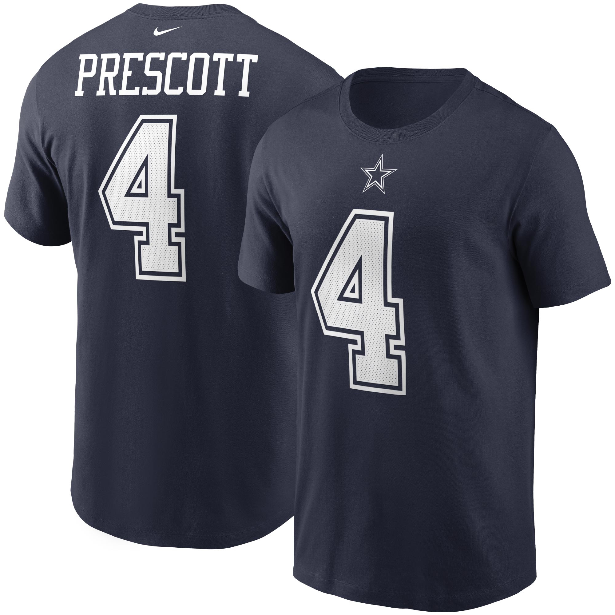 Dak Prescott #4 Dallas Cowboys Nike Player NFL T-Shirt Navy