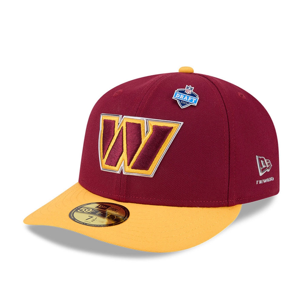 Washington Commanders 2026 NFL Draft Pre-Curved 59FIFTY Fitted Cap