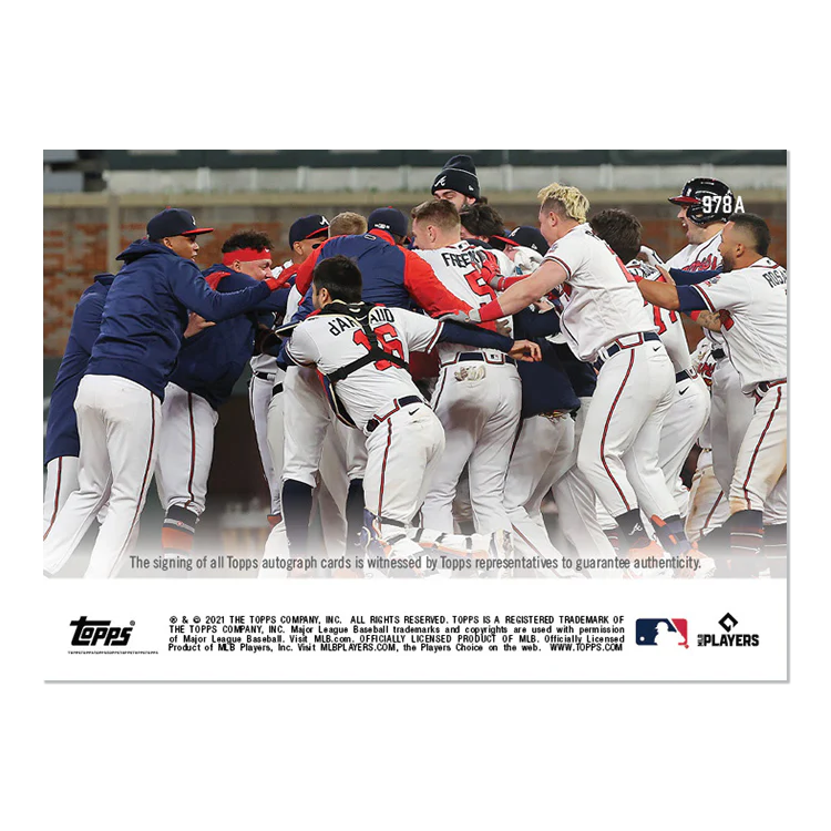 On-Card Auto # to 99 - Austin Riley - 2021 MLB TOPPS NOW® Card 978A