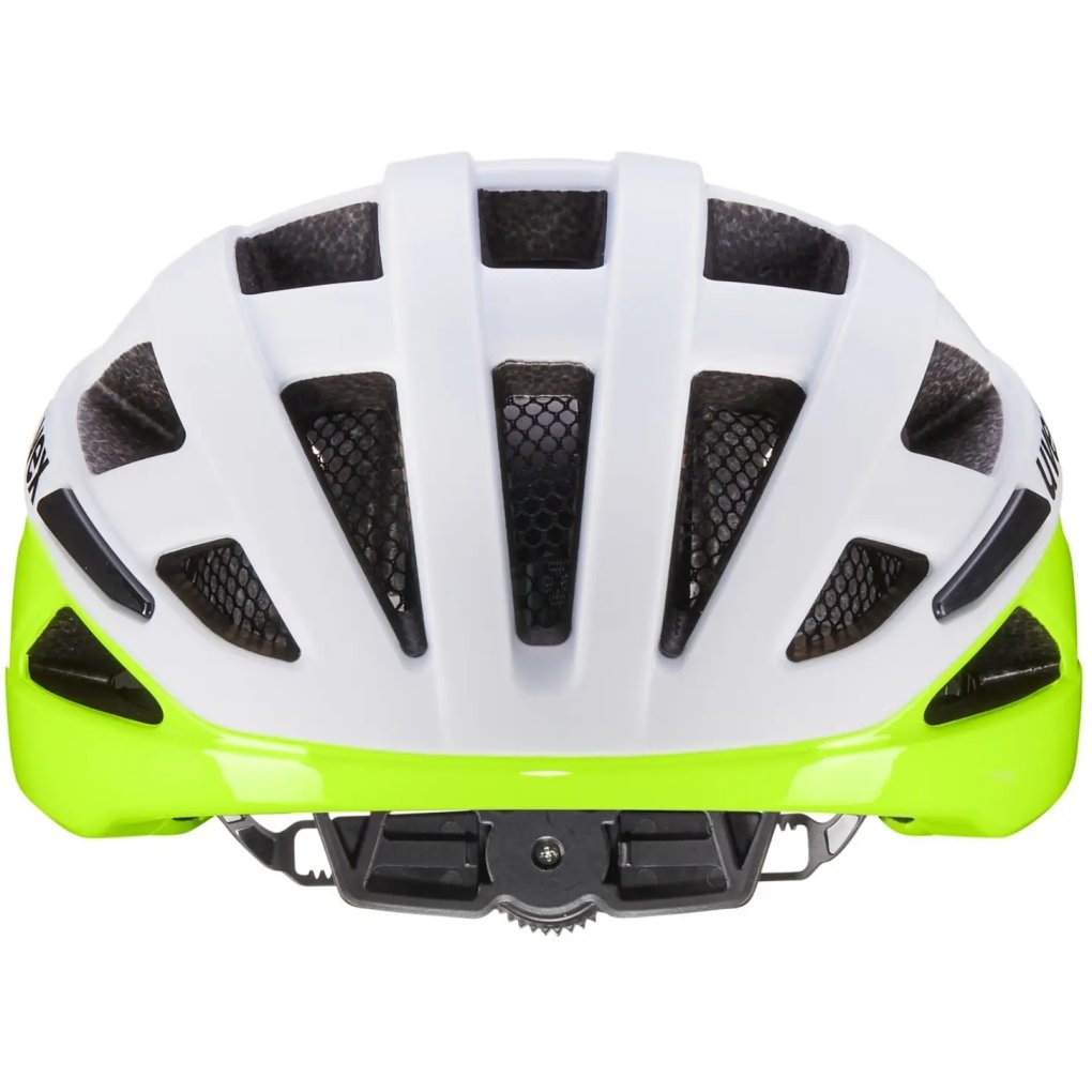 Uvex i-volute Bike Helmet - white-neon yellow matt