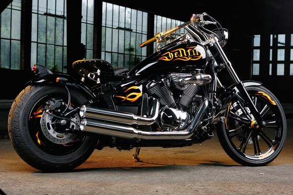 Miller Exhaust Complete Line Black Slashcut TipRef: Mil01289A / Ka-Vn900-X24.09