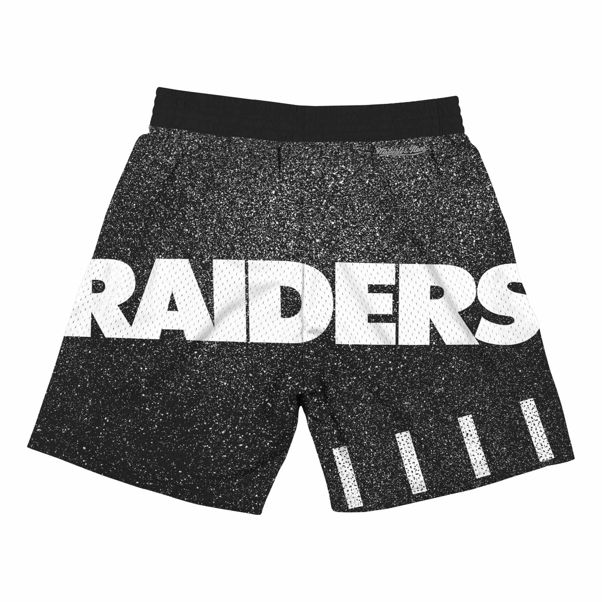 Oakland Raiders Jumbotron Throwback Mitchell & Ness NFL Shorts Black
