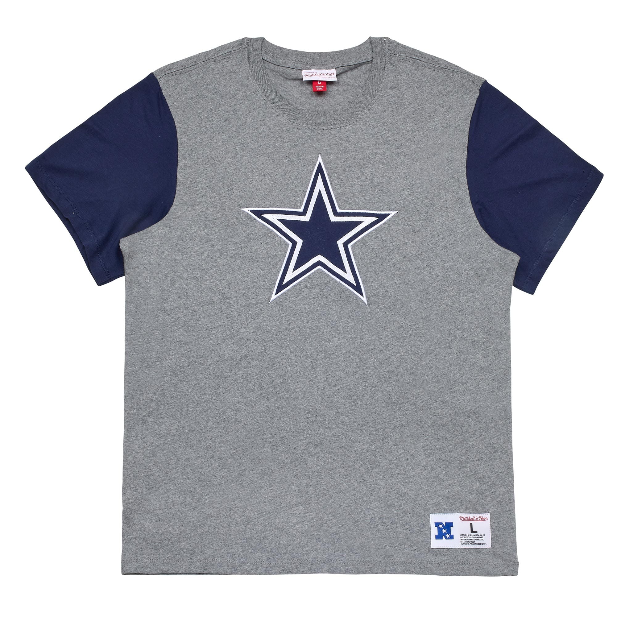 Dallas Cowboys Mitchell & Ness Color Blocked NFL Throwback T-Shirt
