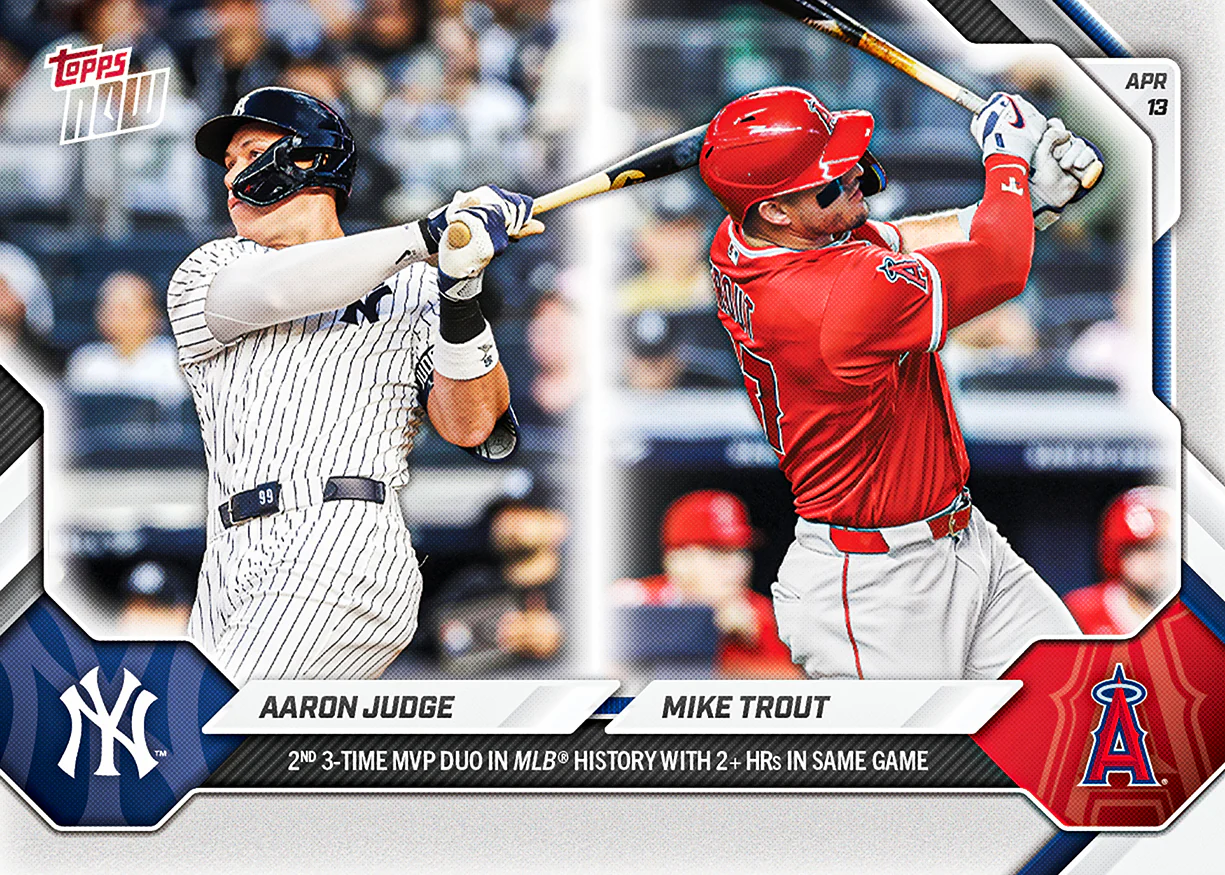 Aaron Judge / Mike Trout - 2026 MLB Topps NOW® - Card 80 - PR: 5592
