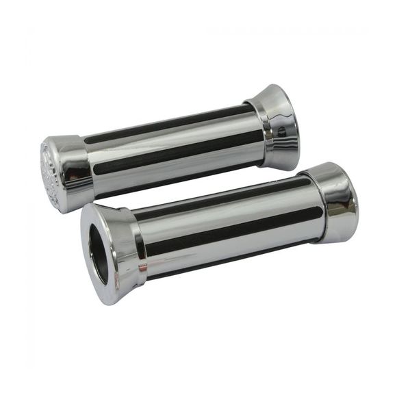 Bike It Handlebar Grips 22mm, Left, 25mm, Right, 130mm Long Universal - GrayRef: BIK0725 / GRPCHRD22