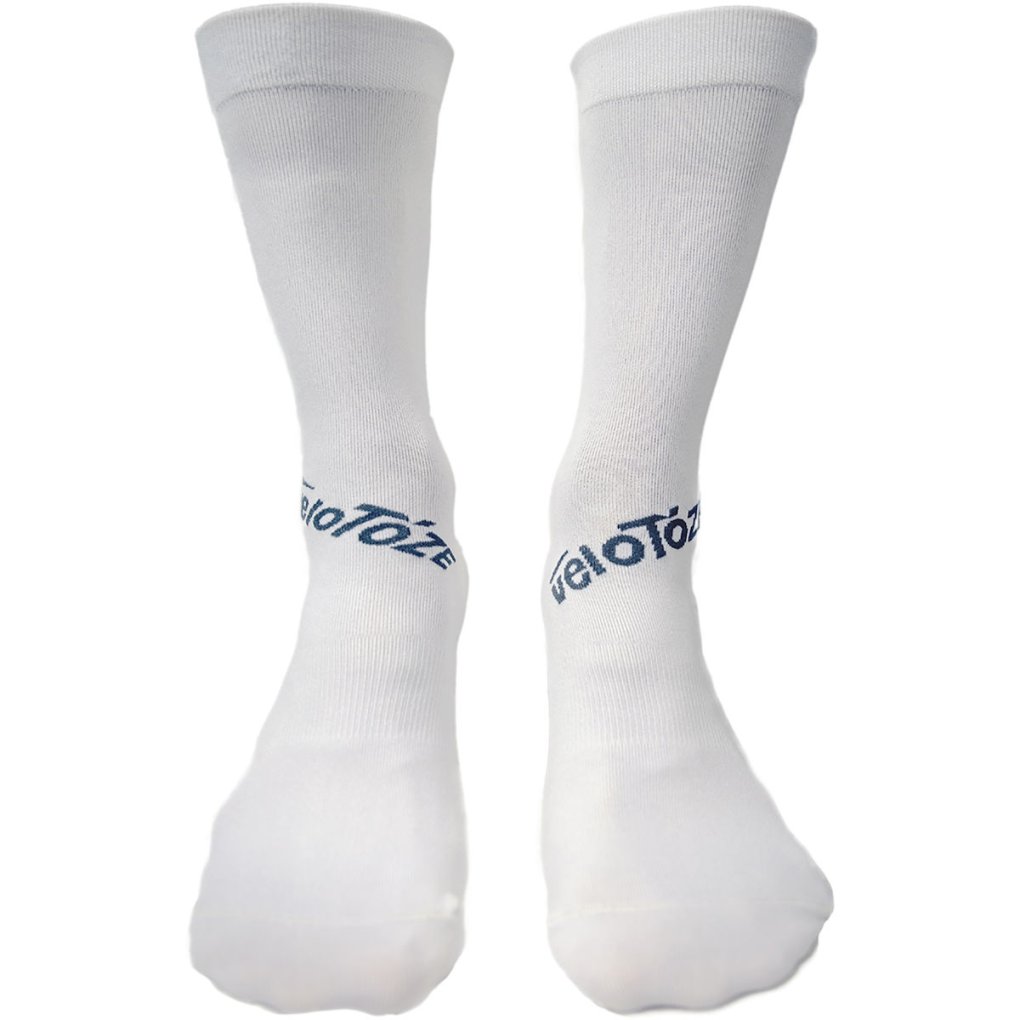 veloToze Lightweight Cycling Socks - White