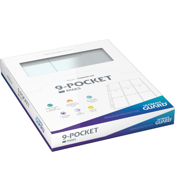 Ultimate Guard 9-Pocket Pages - 100 x 9-Pocket Page