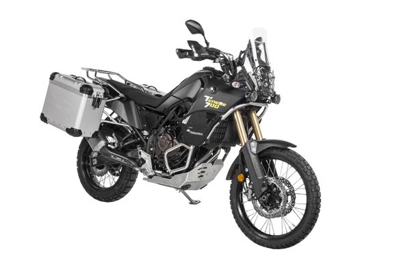 Touratech suitcase Complete kit ZEGA Evo 38/45 - Gray support included - Gray anodizedRef: Trt01961A / 01-632-6836-0