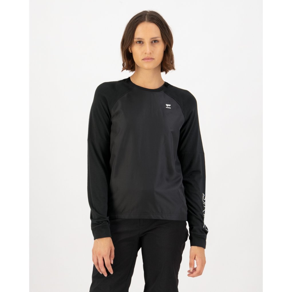 Mons Royale Tarn Merino Wind Bike Jersey Women - black